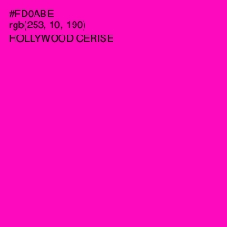 #FD0ABE - Hollywood Cerise Color Image