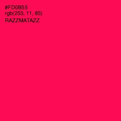 #FD0B55 - Razzmatazz Color Image