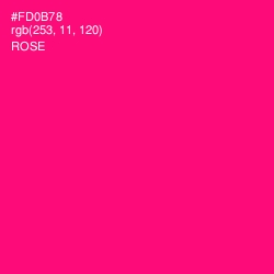 #FD0B78 - Rose Color Image