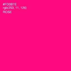 #FD0B7E - Rose Color Image