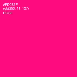 #FD0B7F - Rose Color Image