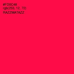 #FD0C48 - Razzmatazz Color Image