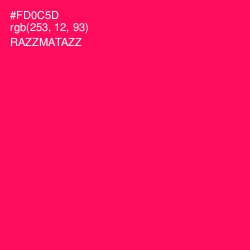 #FD0C5D - Razzmatazz Color Image