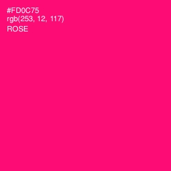 #FD0C75 - Rose Color Image