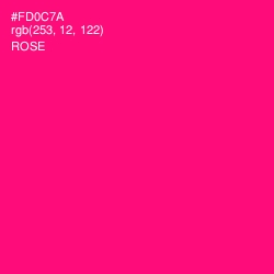 #FD0C7A - Rose Color Image