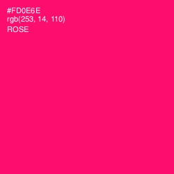 #FD0E6E - Rose Color Image