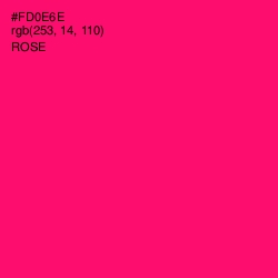 #FD0E6E - Rose Color Image