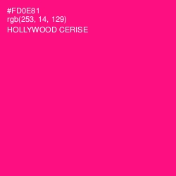 #FD0E81 - Hollywood Cerise Color Image