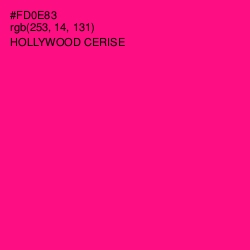 #FD0E83 - Hollywood Cerise Color Image