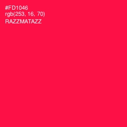 #FD1046 - Razzmatazz Color Image