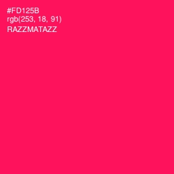 #FD125B - Razzmatazz Color Image