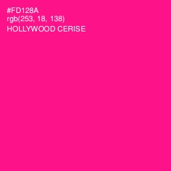 #FD128A - Hollywood Cerise Color Image