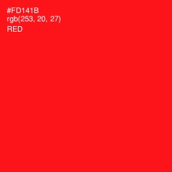 #FD141B - Red Color Image