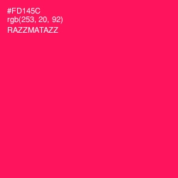 #FD145C - Razzmatazz Color Image