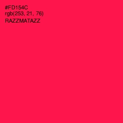 #FD154C - Razzmatazz Color Image