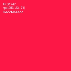 #FD1747 - Razzmatazz Color Image