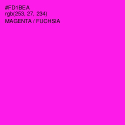 #FD1BEA - Magenta / Fuchsia Color Image