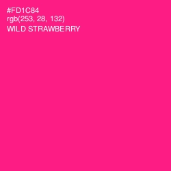#FD1C84 - Wild Strawberry Color Image