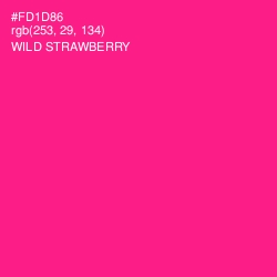 #FD1D86 - Wild Strawberry Color Image