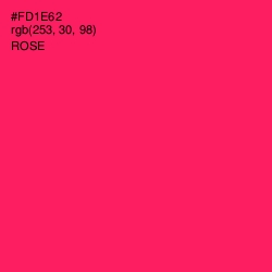 #FD1E62 - Rose Color Image