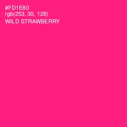 #FD1E80 - Wild Strawberry Color Image