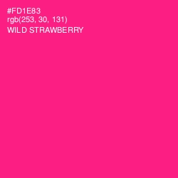 #FD1E83 - Wild Strawberry Color Image