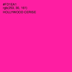 #FD1EA1 - Hollywood Cerise Color Image