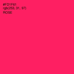 #FD1F61 - Rose Color Image