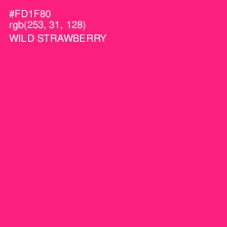 #FD1F80 - Wild Strawberry Color Image