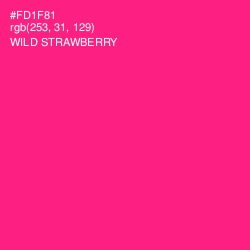 #FD1F81 - Wild Strawberry Color Image