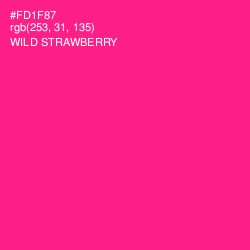 #FD1F87 - Wild Strawberry Color Image