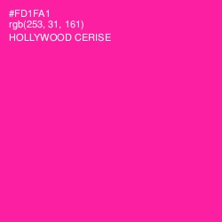#FD1FA1 - Hollywood Cerise Color Image