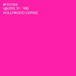#FD1FA8 - Hollywood Cerise Color Image