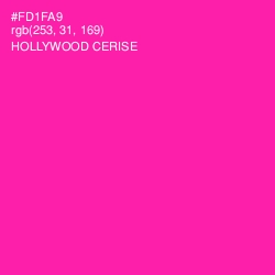 #FD1FA9 - Hollywood Cerise Color Image