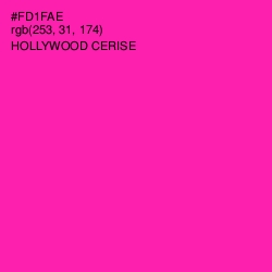 #FD1FAE - Hollywood Cerise Color Image