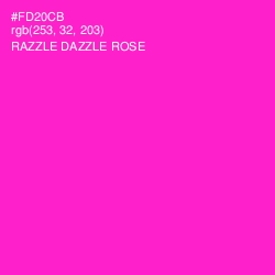 #FD20CB - Razzle Dazzle Rose Color Image