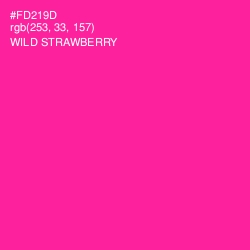 #FD219D - Wild Strawberry Color Image