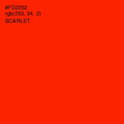 #FD2202 - Scarlet Color Image