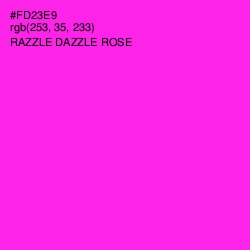 #FD23E9 - Razzle Dazzle Rose Color Image