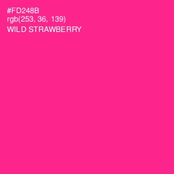 #FD248B - Wild Strawberry Color Image