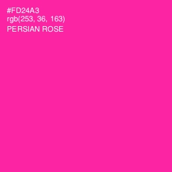 #FD24A3 - Persian Rose Color Image