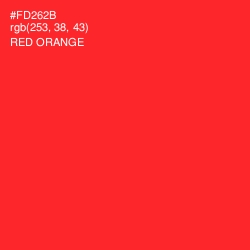 #FD262B - Red Orange Color Image