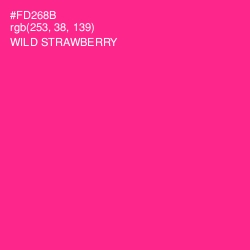 #FD268B - Wild Strawberry Color Image