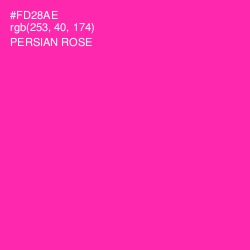 #FD28AE - Persian Rose Color Image