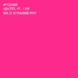#FD298B - Wild Strawberry Color Image