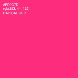 #FD2C7D - Radical Red Color Image