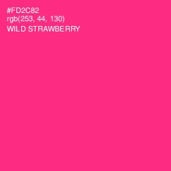 #FD2C82 - Wild Strawberry Color Image