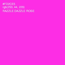 #FD2CE5 - Razzle Dazzle Rose Color Image
