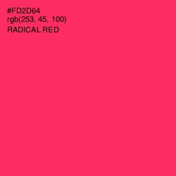 #FD2D64 - Radical Red Color Image