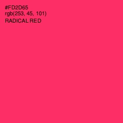 #FD2D65 - Radical Red Color Image